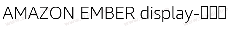 AMAZON EMBER display字体转换